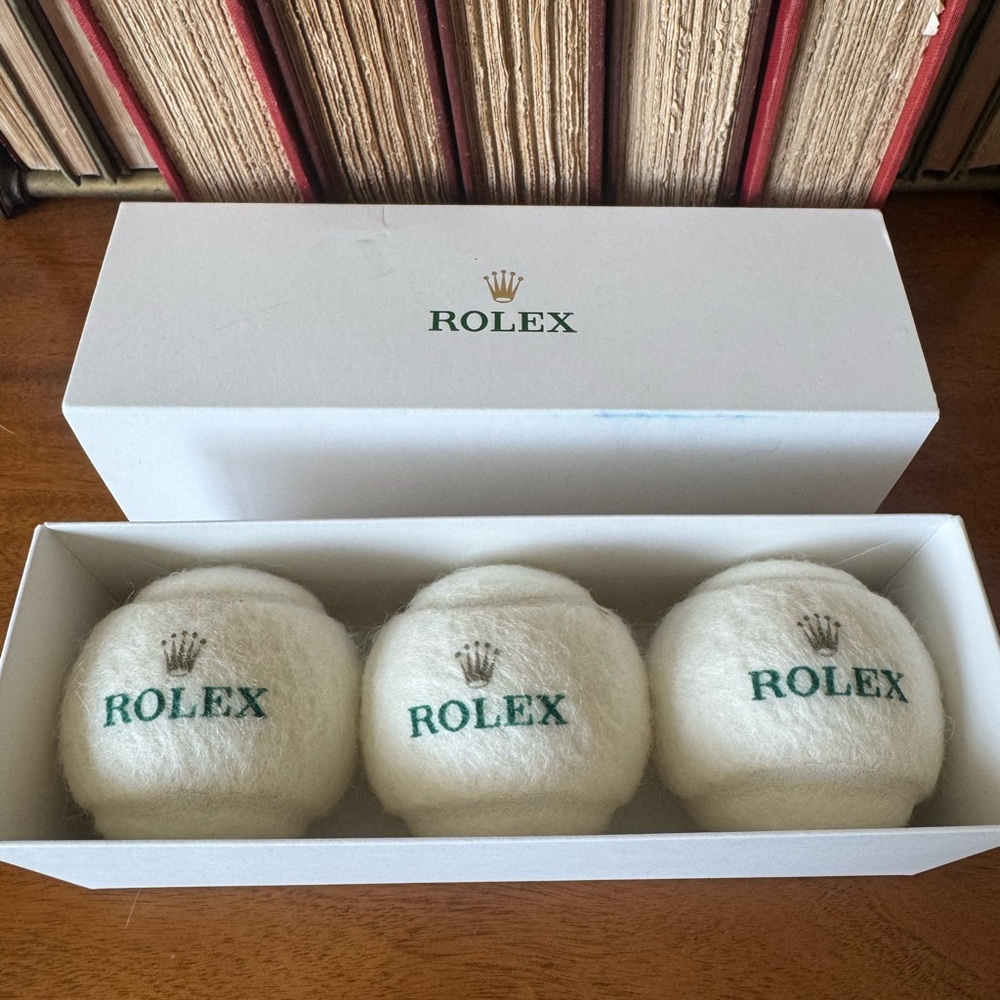 Rolex White Tennis Balls Set